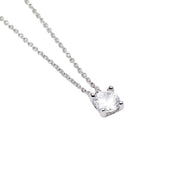 Mabina Girocollo in argento con punto luce zircone 553550